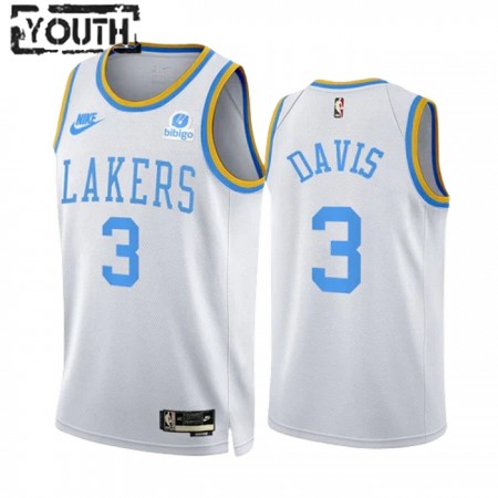 Dres Los Angeles Lakers Anthony Davis 3 2022-23 Classic Edition Bijela Swingman - Dječji